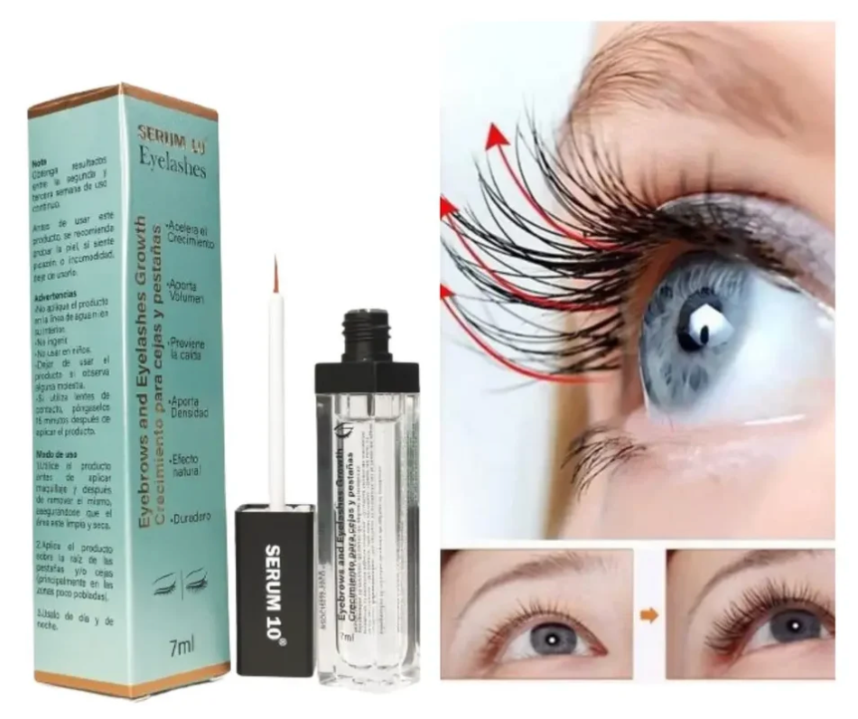 Sérum para Crecimiento de Pestañas y Cejas SERUM 10®